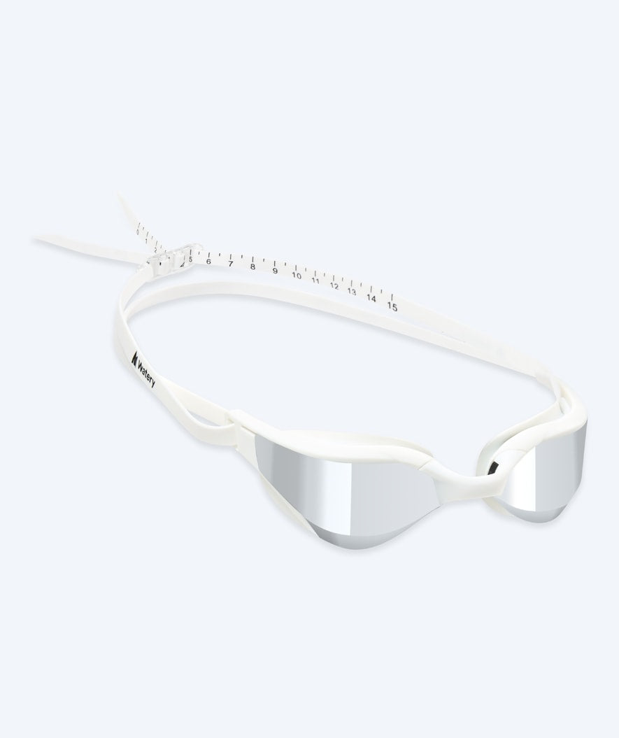 Watery svømmebriller - Instinct Ultra Mirror - Hvid/sølv