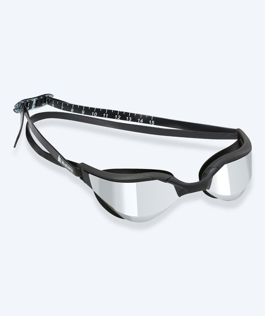 Watery svømmebriller - Instinct Ultra Mirror - Sort/sølv