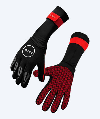 ZONE3 neopren handsker - Neopren (2mm) - Sort/rød