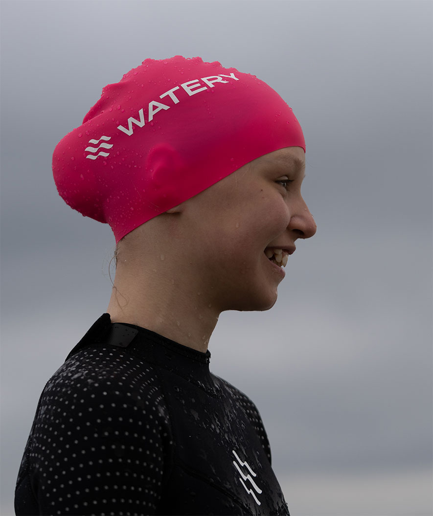 Watery badehætte (fra 10 år) - Signature - Orange