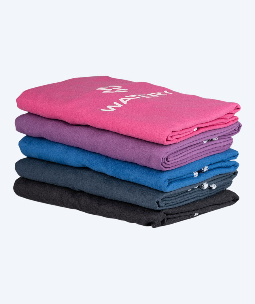 Watery badeponcho til voksne - Microfiber - Mørkeblå