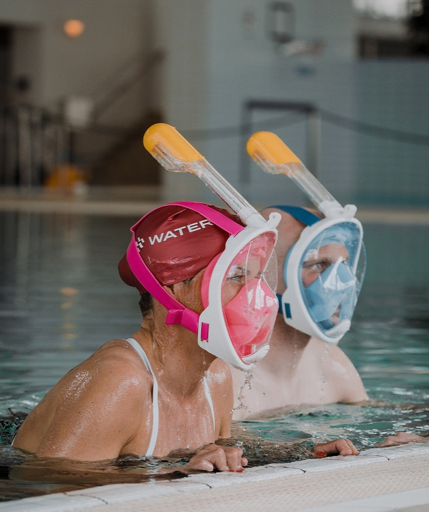 Watery fullface dykkermaske til voksne - Oxygen - Sort