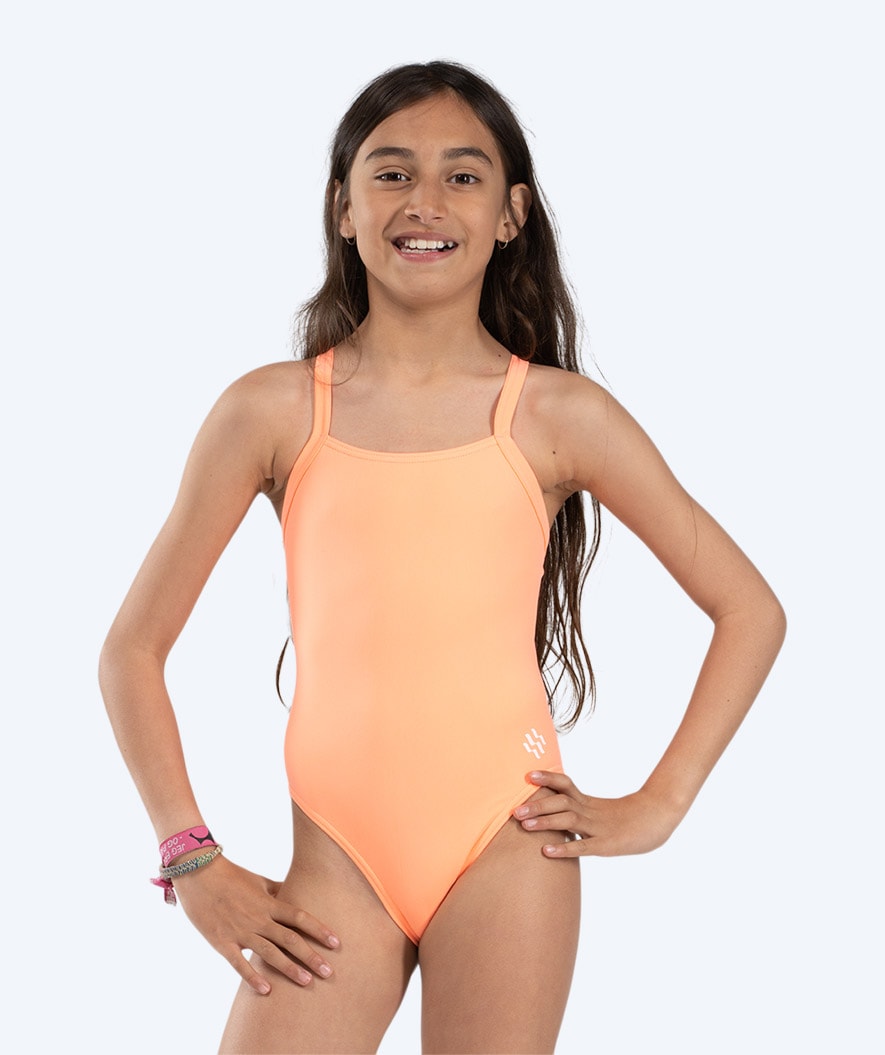 Watery badedragt til piger - Freestyler Solid - Coral